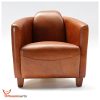 Phoenixarts Vintage en Cuir véritable Design Lounge Club canapé Chaise 543