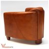 Phoenixarts Vintage en Cuir véritable Design Lounge Club canapé Chaise 543