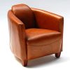 Phoenixarts Vintage en Cuir véritable Design Lounge Club canapé Chaise 543