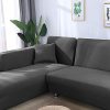 Relax love Housses de Canapé Extensible Polyester Spandex Housse Protecteur Canapés Tissu Stretch Slipcovers élastique Forme L, Inclus 1pc 3 Places (190-230cm) + 1pc 4 Places 230-330cm