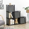 SONGMICS-Bibliothque-tagre-de-Rangement--6-Casiers-tagre-en-Forme-dchelle-avec-3-Botes-de-Rangement-Organiseur-DIY-Cadre-Robuste-en-mtal-Maillet-fourni-105-x-30-x-105-cm-Noir-LSN23BK-0-0 SONGMICS Bibliothèque, Étagère de Rangement à 6 Casiers, Étagère en Forme d'échelle avec 3 Boîtes de Rangement, Organiseur DIY, Cadre Robuste en métal, Maillet fourni, 105 x 30 x 105 cm, Noir LSN23BK