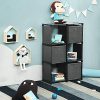 SONGMICS-Bibliothque-tagre-de-Rangement--6-Casiers-tagre-en-Forme-dchelle-avec-3-Botes-de-Rangement-Organiseur-DIY-Cadre-Robuste-en-mtal-Maillet-fourni-105-x-30-x-105-cm-Noir-LSN23BK-0-2 SONGMICS Bibliothèque, Étagère de Rangement à 6 Casiers, Étagère en Forme d'échelle avec 3 Boîtes de Rangement, Organiseur DIY, Cadre Robuste en métal, Maillet fourni, 105 x 30 x 105 cm, Noir LSN23BK