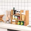 SONGMICS-Organisateur-de-Bureau-Modulable--3-Formes-Rangement-de-Bureau-rglable-peu-encombrant-Petite-Dcoration-de-Bibliothque-pour-Bureau-Cuisine-et-Salle-de-bain-Bambou-naturel-OFS45NL-0-3 SONGMICS Organisateur de Bureau Modulable à 3 Formes, Rangement de Bureau réglable peu encombrant, Petite Décoration de Bibliothèque, pour Bureau, Cuisine et Salle de bain, Bambou naturel OFS45NL