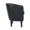 Saves-Direct-Fauteuil-en-Cuir-PU-Noir-0-1 Saves Direct Fauteuil en Cuir PU Noir