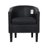 Saves-Direct-Fauteuil-en-Cuir-PU-Noir-0 Saves Direct Fauteuil en Cuir PU Noir
