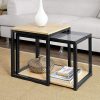 SoBuy-FBT35-Sch-Tables-Basses-Gigognes-Set-de-2-0-1 SoBuy FBT35-Sch Tables Basses Gigognes - Set de 2