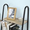 SoBuy® FRG219-N Bibliothèque Étagère Style échelle de 3 Niveaux et 1 tiroir Structure en métal -L44cmxP36cmxH115cm