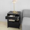 SoBuy-FRG258-SCH-Table-de-Chevet-Bout-de-Canap-Table-dAppoint-avec-2-tiroirs-et-1-tagre-de-Rangement-Noir-0-2 SoBuy® FRG258-SCH Table de Chevet Bout de Canapé Table d'Appoint avec 2 tiroirs et 1 étagère de Rangement - Noir