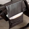 SoBuy® FST20-BR Fauteuil à bascule berçante relax avec pochette latérale amovible, Rocking Chair Bouleau Flexible