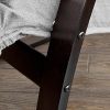 SoBuy® FST20-HG Eponge plus épais!! Fauteuil à bascule berçante relax avec pochette latérale amovible, Rocking Chair Bouleau Flexible
