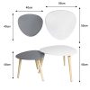 Table-basse-Ensemble-de-2-tables-dappoint-gigognes-scandinaves-Table-dappoint-triangulaire-moderne-pour-balcon-de-salon-Blanc-et-Gris-0-1 Table basse Ensemble de 2 tables d'appoint gigognes scandinaves Table d'appoint triangulaire moderne pour balcon de salon (Blanc et Gris)