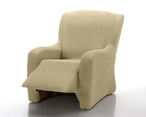 Textilhome - Housse Fauteuil Relax Complète Marian Elastique, Taille 1 Places- 70 a 100Cm. Diverses Couleurs Disponibles