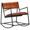 Tidyard-Fauteuil--Bascule-en-Cuir-Vritable-Durable-et-Solide-Design-Elgant-54-x-75-x-70-cm-Marron-0 Tidyard Fauteuil à Bascule en Cuir Véritable Durable et Solide Design Elégant 54 x 75 x 70 cm Marron