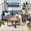 VASAGLE-Table-Basse-Ronde-Table-de-Salon-Style-Industriel-Cadre-Mtallique-Durable-Facile--Assembler-pour-Salon-Chambre--Coucher-Marron-Rustique-LCT88X-0-2 VASAGLE Table Basse Ronde, Table de Salon, Style Industriel, Cadre Métallique Durable, Facile à Assembler, pour Salon, Chambre à Coucher, Marron Rustique LCT88X