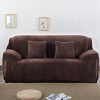 VORCOOL Haute Élasticité Anti-acariens Épaississent Housses de Chaise Polyester Spandex Housse de Canapé Housse Housse pour Trois Personnes (Gris)