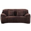 VORCOOL Haute Élasticité Anti-acariens Épaississent Housses de Chaise Polyester Spandex Housse de Canapé Housse Housse pour Trois Personnes (Gris)