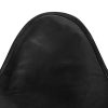 VidaXL-Chaise-de-Relaxation-en-Cuir-vritable-avec-Papillons-Noir-0-3 VidaXL Chaise de Relaxation en Cuir véritable avec Papillons Noir