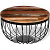 VidaXL Table Basse en Bois Massif pour Table Basse Multicolore Taille Unique