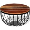 VidaXL Table Basse en Bois Massif pour Table Basse Multicolore Taille Unique