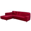 Volwco-Lot-de-2-Housses-de-canap-en-Forme-de-L-pour-canap-3-Places-Extensibles-avec-16-btonnets-ponge-universels-en-Tissu-Polyester-Stretch-0-2 Volwco Lot de 2 Housses de canapé en Forme de L pour canapé 3 Places Extensibles avec 16 bâtonnets éponge universels en Tissu Polyester Stretch