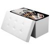 WOLTU-836-Tabouret-Pouf-Coffre-Pliable-Banc-Bote-de-Rangement-rembourr-en-Simili-Cuircapacit-de-Charge-jusqu-300KG76x375x38cm-0-2 WOLTU #836 Tabouret Pouf Coffre Pliable Banc Boîte de Rangement rembourré en Simili Cuir,capacité de Charge jusqu'à 300KG,76x37,5x38cm