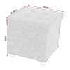 WOLTU-988-Tabouret-Pouf-Coffre-de-Rangement-Pliable-Assise-rembourre-en-Lin-Jambe-en-BoisCouvercle-Amovible38x375x38cm-LxWxH-2-Couleurs-0-1 eSituro OM014-A Repose-Pieds Chaises Pouf Tabouret Coffres Tabouret Cube avec Compartiment de Rangement Couvercle de Lin Amovible Pied en Bois