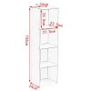 WOLTU-Bibliothque-Armoire-Etagre-de-Rangement-30x24x106cm-en-MDF-Salon-Bureau-4-CompartimentsSK003ws4-0-2 WOLTU Bibliothèque Armoire Etagère de Rangement 30x24x106cm en MDF Salon Bureau 4 Compartiments,SK003ws4