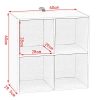 WOLTU-Bibliothque-Armoire-Etagre-de-Rangement-60x30x60cm-en-MDF-pour-Salon-4-Cubes-CompartimentsSK002ws2-0-3 WOLTU Bibliothèque Armoire Etagère de Rangement 60x30x60cm en MDF pour Salon 4 Cubes Compartiments,SK002ws2