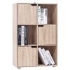 WOLTU-Bibliothque-Armoire-Etagre-de-Rangement-60x30x91cm-en-MDF-pour-Salon-Bureau-avec-3-Portes-6-CompartimentsSK001hei-0-1 WOLTU Bibliothèque Armoire Etagère de Rangement 60x30x91cm en MDF pour Salon Bureau avec 3 Portes 6 Compartiments,SK001hei