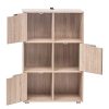 WOLTU-Bibliothque-Armoire-Etagre-de-Rangement-60x30x91cm-en-MDF-pour-Salon-Bureau-avec-3-Portes-6-CompartimentsSK001hei-0-3 WOLTU Bibliothèque Armoire Etagère de Rangement 60x30x91cm en MDF pour Salon Bureau avec 3 Portes 6 Compartiments,SK001hei