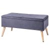 WOLTU-SH28serie-Tabouret-Pouf-Coffres-Bote-de-RangementSige-rembourr-en-LinVelours-795x395x40cmLxWxH-0 WOLTU SH28serie Tabouret Pouf Coffres Boîte de Rangement,Siège rembourré en Lin/Velours 79,5x39,5x40cm(LxWxH)