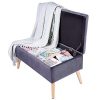WOLTU-SH28serie-Tabouret-Pouf-Coffres-Bote-de-RangementSige-rembourr-en-LinVelours-795x395x40cmLxWxH-0-3 WOLTU SH28serie Tabouret Pouf Coffres Boîte de Rangement,Siège rembourré en Lin/Velours 79,5x39,5x40cm(LxWxH)