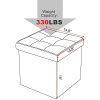 WOLTU-Tabouret-Pouf-Coffre-Bote-de-Rangement-Banc-de-Rangement-Coffre-Sige-rembourr-en-Lin-Sige-Pliable-Gagner-de-lespace-375x375x38CM-0-1 WOLTU Tabouret Pouf Coffre Boîte de Rangement Banc de Rangement Coffre, Siège rembourré en Lin, Siège Pliable Gagner de l'espace, 37,5x37,5x38CM