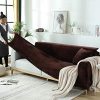 YJOY Élastique Housse de canapé, 1 2 3 4 5 Places Housse de canapé Pure Color Velvet s'adapte Parfaitement à Un Tissu Tissu Stretch Sofa(Le canapé d'angle en L Doit en Acheter Deux)