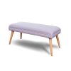 YZjk Tabouret en Bois, Tabouret de canapé, avec Tabouret en Tissu Pieds en Bois pour Les bancs, Banc Long, Tabouret de Bout de lit Tabouret de Demi-Fauteuil (Couleur: A)