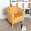 York Fauteuil en tissu Jaune