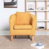 York Fauteuil en tissu Jaune