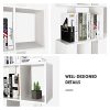 amzdeal-Bibliothque-tagres-en-Bois-Moderne-5-Niveaux-de-Rangement-Meuble-Dimension-175-70-235cm-tages-de-Rangement-Forme-S-pour-Salon-Chambre-Bureau-Couleur-Blanc-0-1 amzdeal Bibliothèque Étagères en Bois Moderne, 5 Niveaux de Rangement Meuble - Dimension 175 * 70 * 23,5cm - Étages de Rangement Forme S pour Salon, Chambre, Bureau (Couleur Blanc)