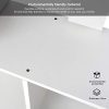 amzdeal-Bibliothque-tagres-en-Bois-Moderne-5-Niveaux-de-Rangement-Meuble-Dimension-175-70-235cm-tages-de-Rangement-Forme-S-pour-Salon-Chambre-Bureau-Couleur-Blanc-0-3 amzdeal Bibliothèque Étagères en Bois Moderne, 5 Niveaux de Rangement Meuble - Dimension 175 * 70 * 23,5cm - Étages de Rangement Forme S pour Salon, Chambre, Bureau (Couleur Blanc)