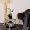 dibea Table Basse en Forme de Chat avec Ouverture pour Chat