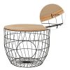 dibea Table Basse en Forme de Chat avec Ouverture pour Chat