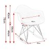 eSituro-1-X-Fauteuil--BasculeChaise--Bascule-en-PlastiqueFauteuil-Relaxant-Structure-en-mtal-et-Pieds-en-Bois-RC04-0-0 eSituro 1 X Fauteuil à Bascule/Chaise à Bascule en Plastique,Fauteuil Relaxant Structure en métal et Pieds en Bois, RC04