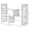 extensible-ajour-Organiseur-de-bureau-Bibliothque-tagre-Blanc-mat-0-2 extensible ajouré Organiseur de bureau Bibliothèque, étagère, Blanc mat