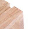 sharprepublic 2pcs Tabouret de Salle de Bain en Bois Banc Nature Bois Compartiment Meuble 20,4x12,4x11cm, Nature