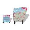 vidaXL-Fauteuil-Flora-Patchwork-Multi-Couleur-avec-Le-Tabouret-Ajouter-de-gaiet-0-3 vidaXL Fauteuil Flora Patchwork Multi Couleur avec Le Tabouret Ajouter de gaieté