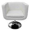 vidaXL Fauteuil Pivotant Chaise de Salon Siège de Salon Tabouret de Bar Meuble Bistrot Dortoir Bureau Maison Intérieur Similicuir