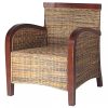 vidaXL Fauteuil Résine Tressée à la Main Salon Chambre à Coucher Intérieur