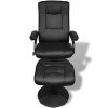 vidaXL-Fauteuil-TV-en-cuir-artificiel-noir-avec-tabouret-0-0 vidaXL Fauteuil TV en cuir artificiel noir avec tabouret