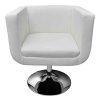 vidaXL-Lot-de-2-Fauteuil-Design-Club-Blanc-Cuir-synthtique-Acier-chromFE-0-2 vidaXL Lot de 2 Fauteuil Design Club Blanc Cuir synthétique Acier chromé#FE