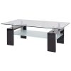 vidaXL-Table-Basse-Haute-Brillance-avec-Etagre-Infrieure-110x60x40cm-Noir-0-0 vidaXL Table Basse Haute Brillance avec Etagère Inférieure 110x60x40cm Noir